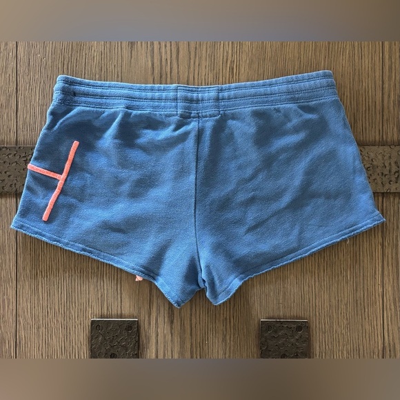 Gilly Hicks Blue Shorts with Pink Accents - Picture 2 of 2